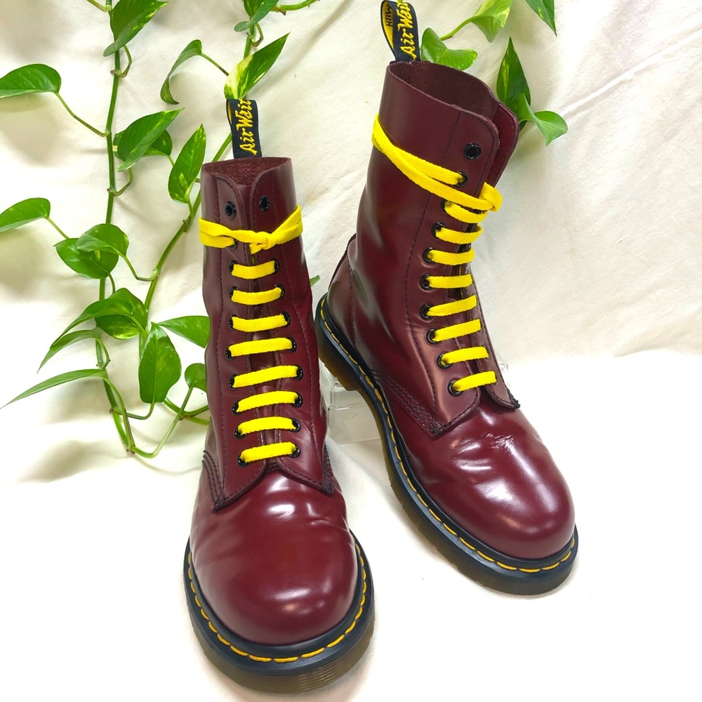 Dr. Martens 1490 Smooth Leather Mid Calf Boots